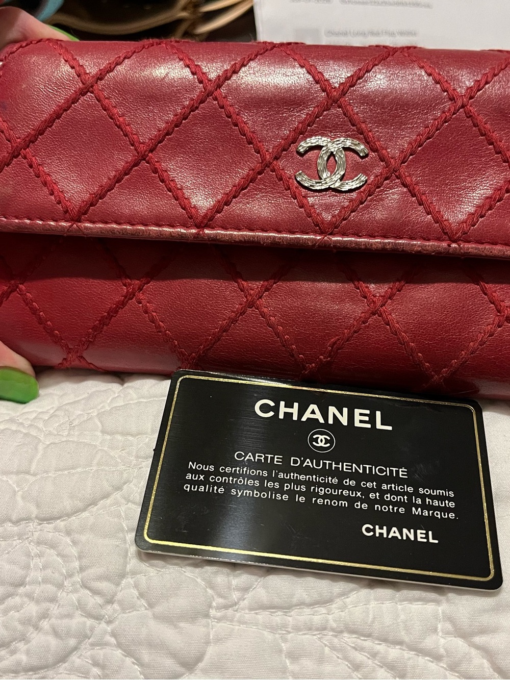CHANEL Long Flap Wallet